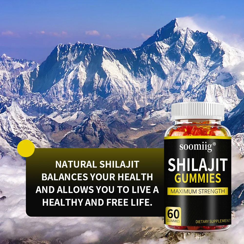 Shilajit gummies - improve energy endurance, increase muscle mass, help muscle recovery, relieve stress