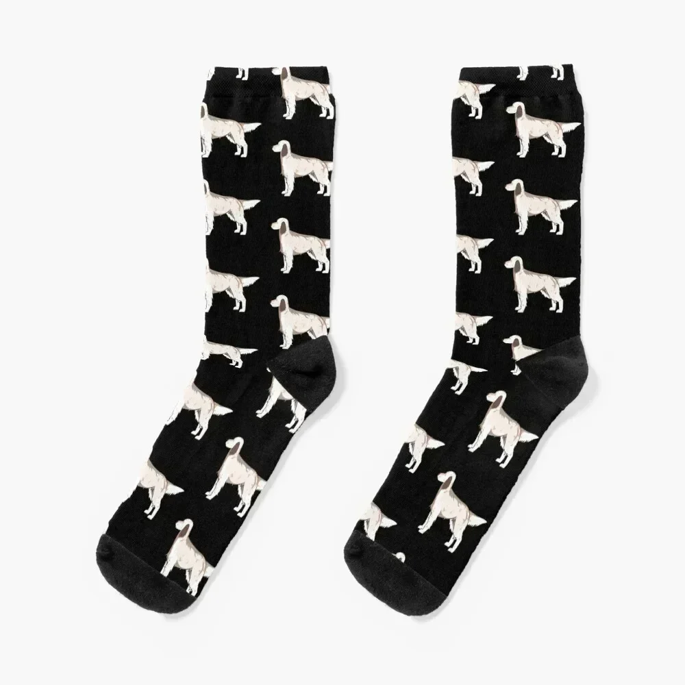 Large English Setter Socks christmas gift Lots hip hop Wholesale Men Socks Women's