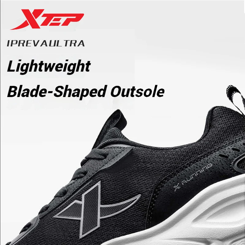 Xtep LingYue Men's Running Shoes 2024 Winter Shock-absorbing Anti-slip Wear-resistant Lightweight Sport Shoes 876319110075