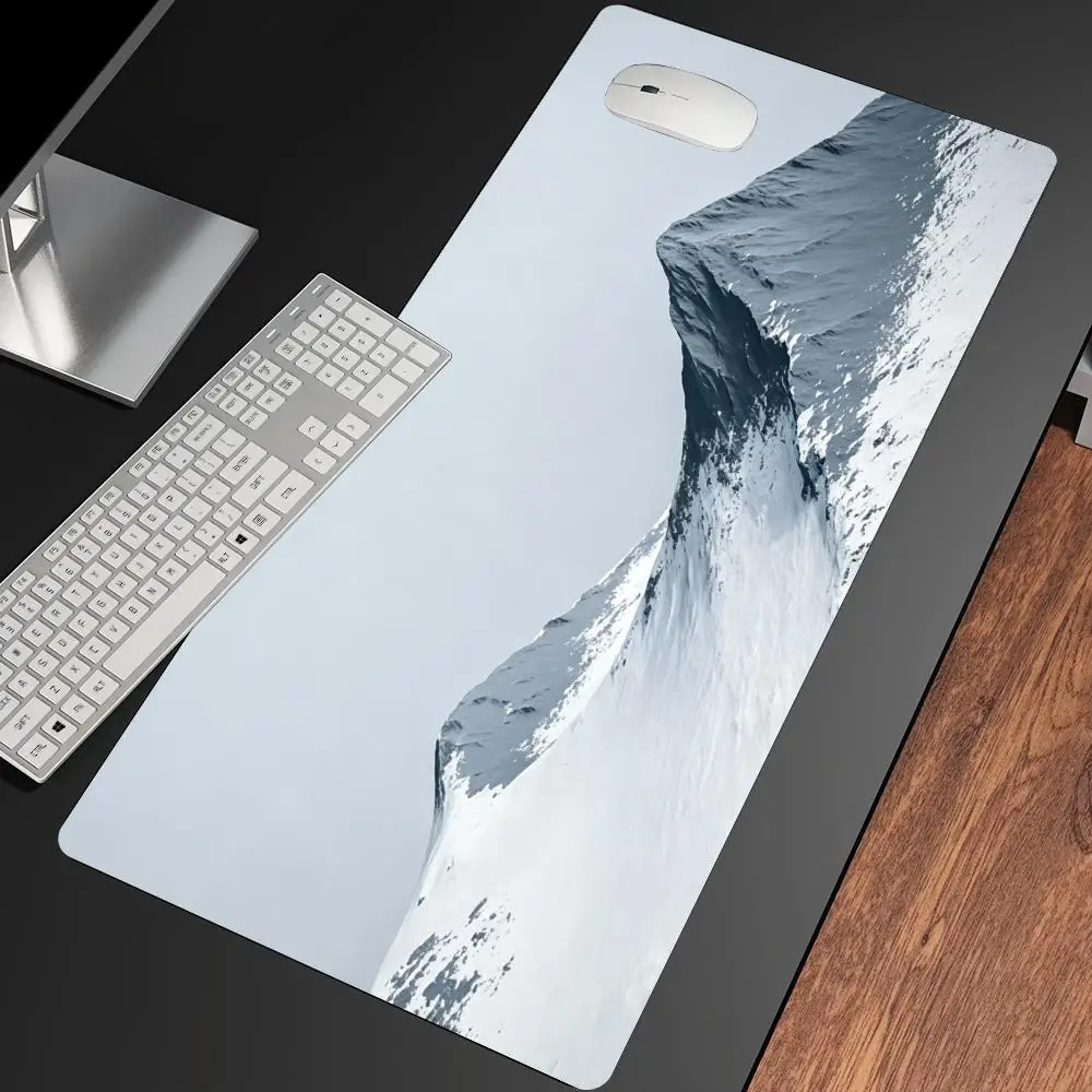 Mountain Snow Anti Slip Rubber Gaming Mouse Pad Large Extended Keyboard Desk Mat Gamers Office Pc Accessories Setup Gaming Mats