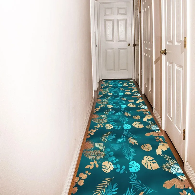 Reese Lobby Lint-free Carpet Runner Rug For Bedroom Walkway To Hallway Decor Corridor Aisle Bright Color Leaves Covered In Grass