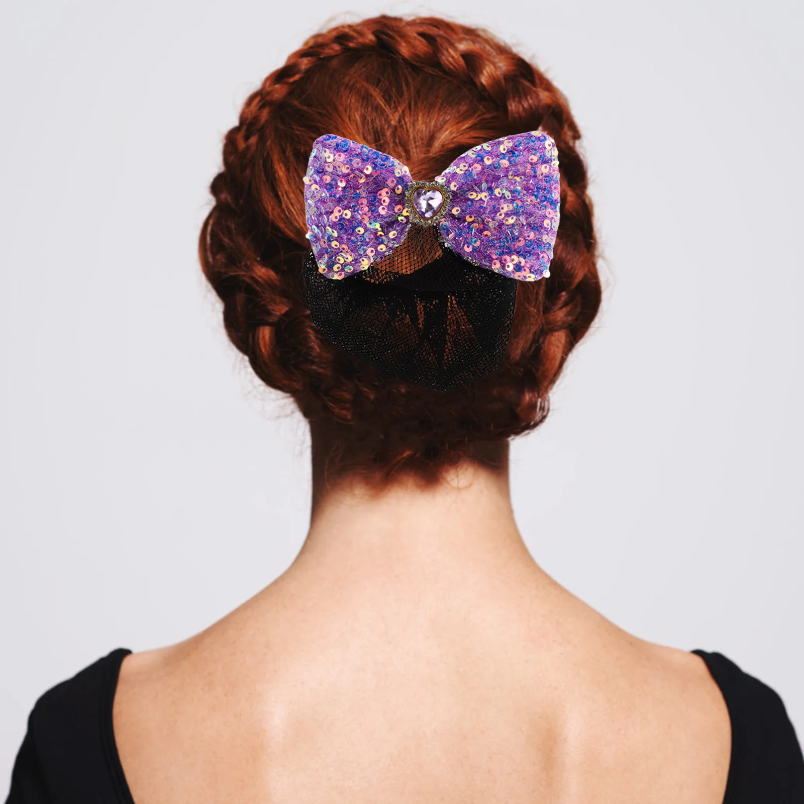 

Colorful Sequin Hair Net Ballet Dance Bun Cover Hair Accessory Secure Holder Perfect for Recital Class