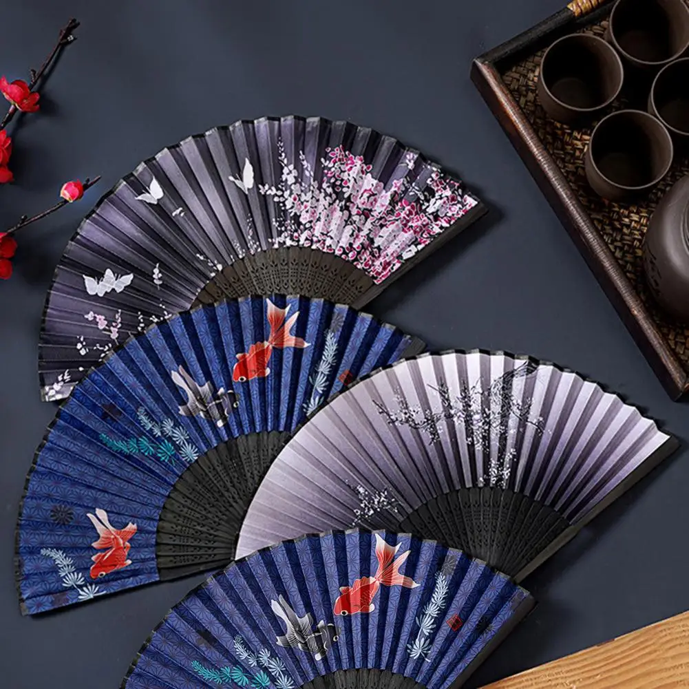 2Pcs Chinese Fan Chinese Style Hanfu Small Bamboo Fan Classical Dance Fan Bamboo Fan Wedding Party Hand Fan Gifts ventilador