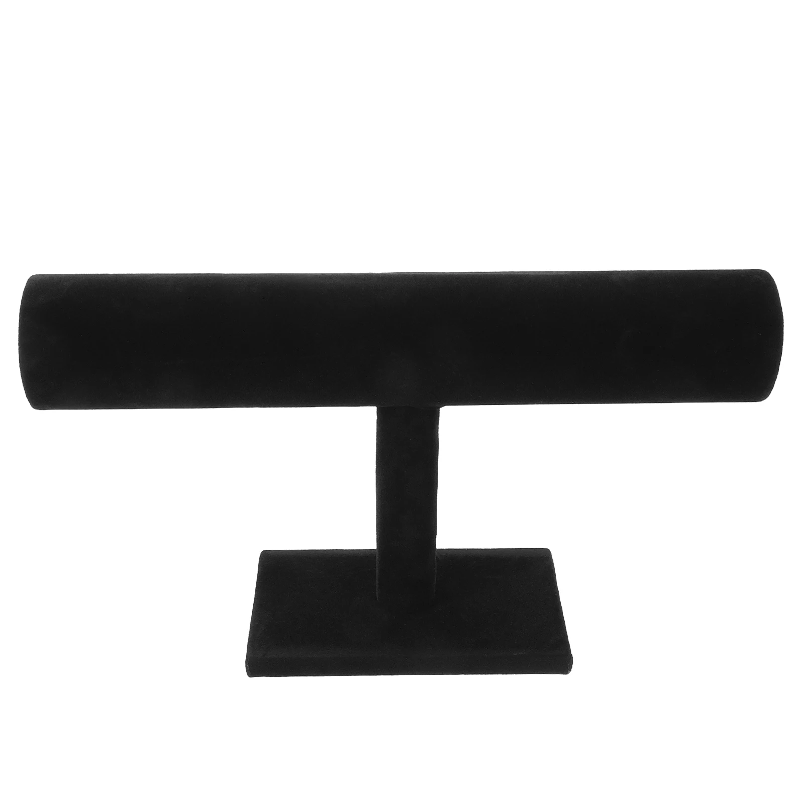 

T-Shape 28.5Cm Flannel Jewelry Display Stand For Watches Bangles Scrunchies Business Accessories T-Bar Organizer Bangle Bracelet