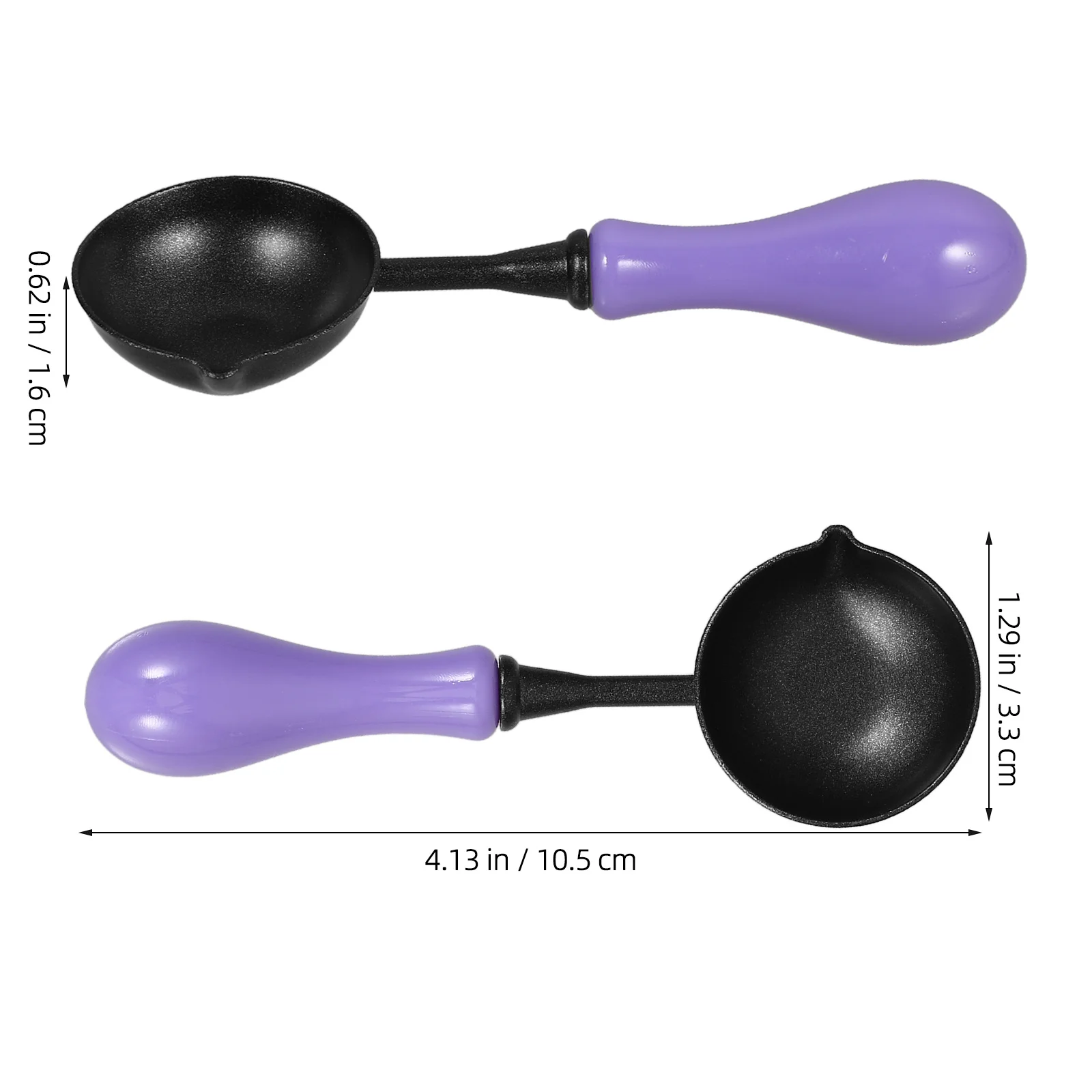 ملعقة ختم شمع محمولة غير لاصقة، تصميم مريح لسهولة التنظيف والتحكم الدقيق، مثالية لدليل الأظرف اليدوية