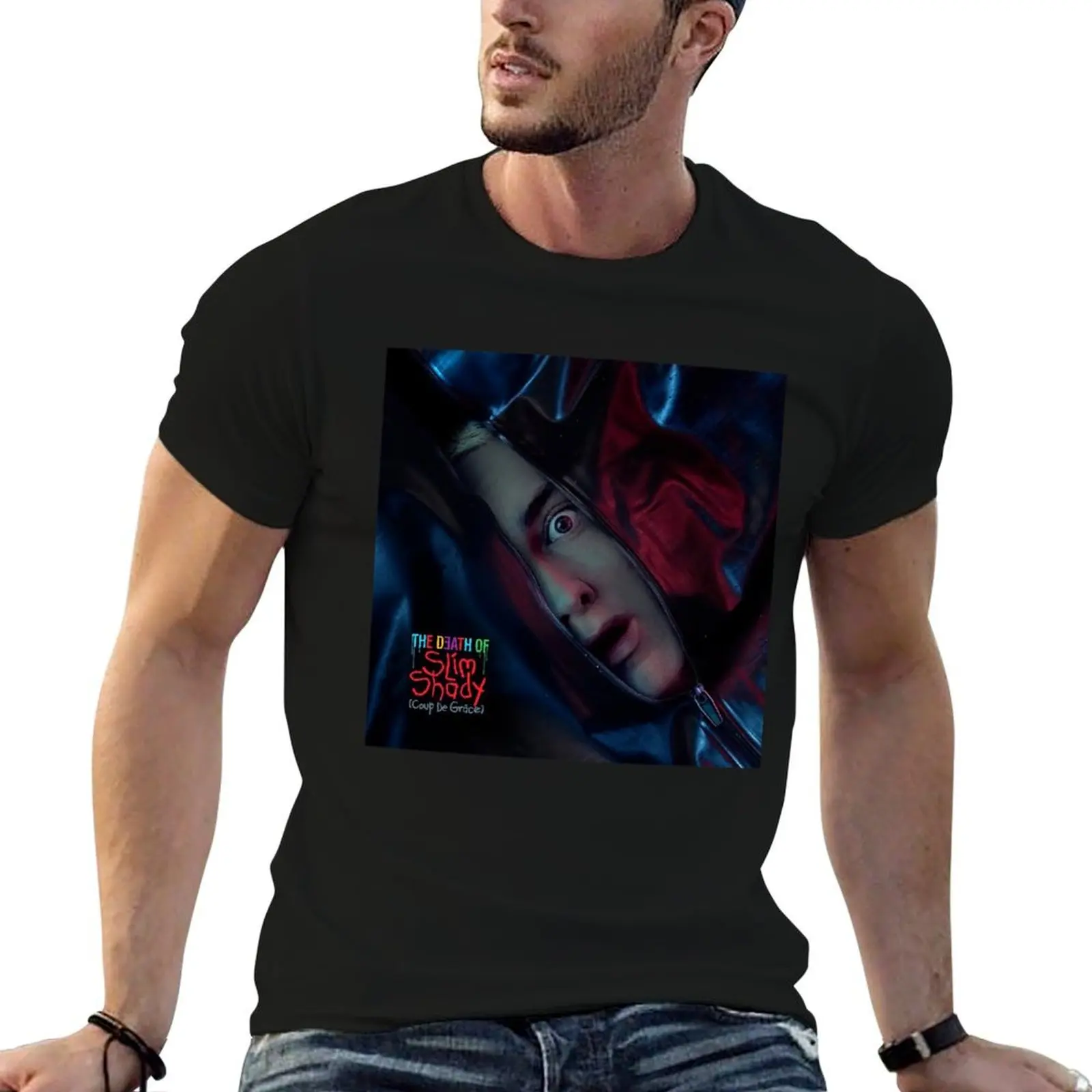 

The Death Of Slim Shady T-Shirt man t shirt summer t shirts for man slim fit men t shirt cotton 100% T-shirt