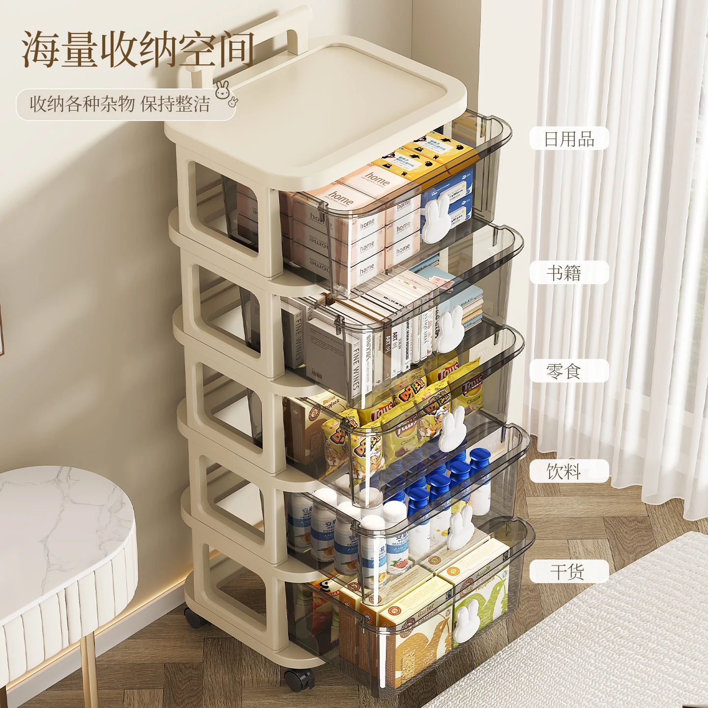 ตู้เก็บของแบบเคลื่อนย้ายได้ 1  - Rolling File Cart บทวิจารณ์และราคา