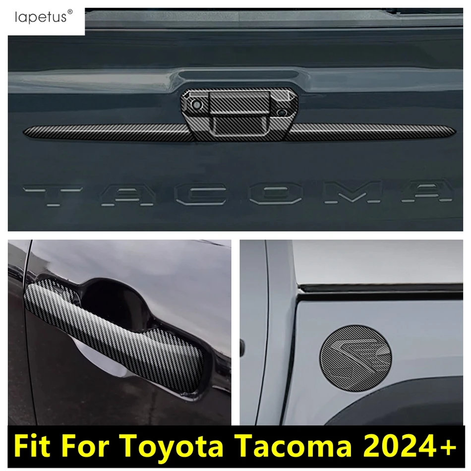 

For Toyota Tacoma 2024 2025 Accessories Door Handle / Rear Tail Gate Door Strip / Fuel Tank Cap Decoration Cover Trim Exterior