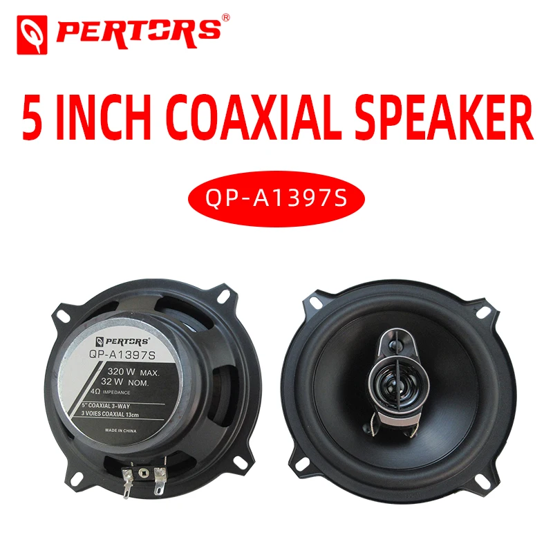 

Car Audio . QPERTORS BRAND QP-A1397S 5 Inch Coaxial Speaker Car Audio Speaker Coaxial(1pair Speakers)