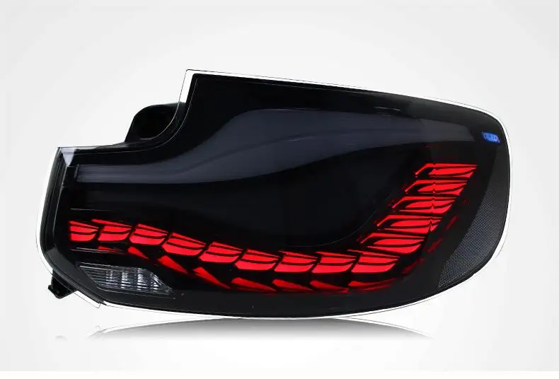 التنين مقياس نمط التوصيل والتشغيل الذيل مصباح كامل LED الضوء الخلفي تعديل لمبة خلفية ل BMer 2 سلسلة F22/F23 2014-2020 #6