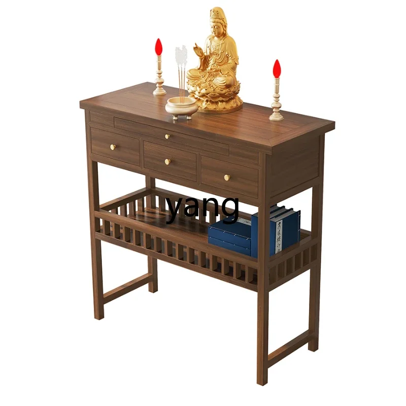 

L'm'm Household Solid Wood Altar Altar Worship Table Simple Buddha Shrine Buddha Cabinet