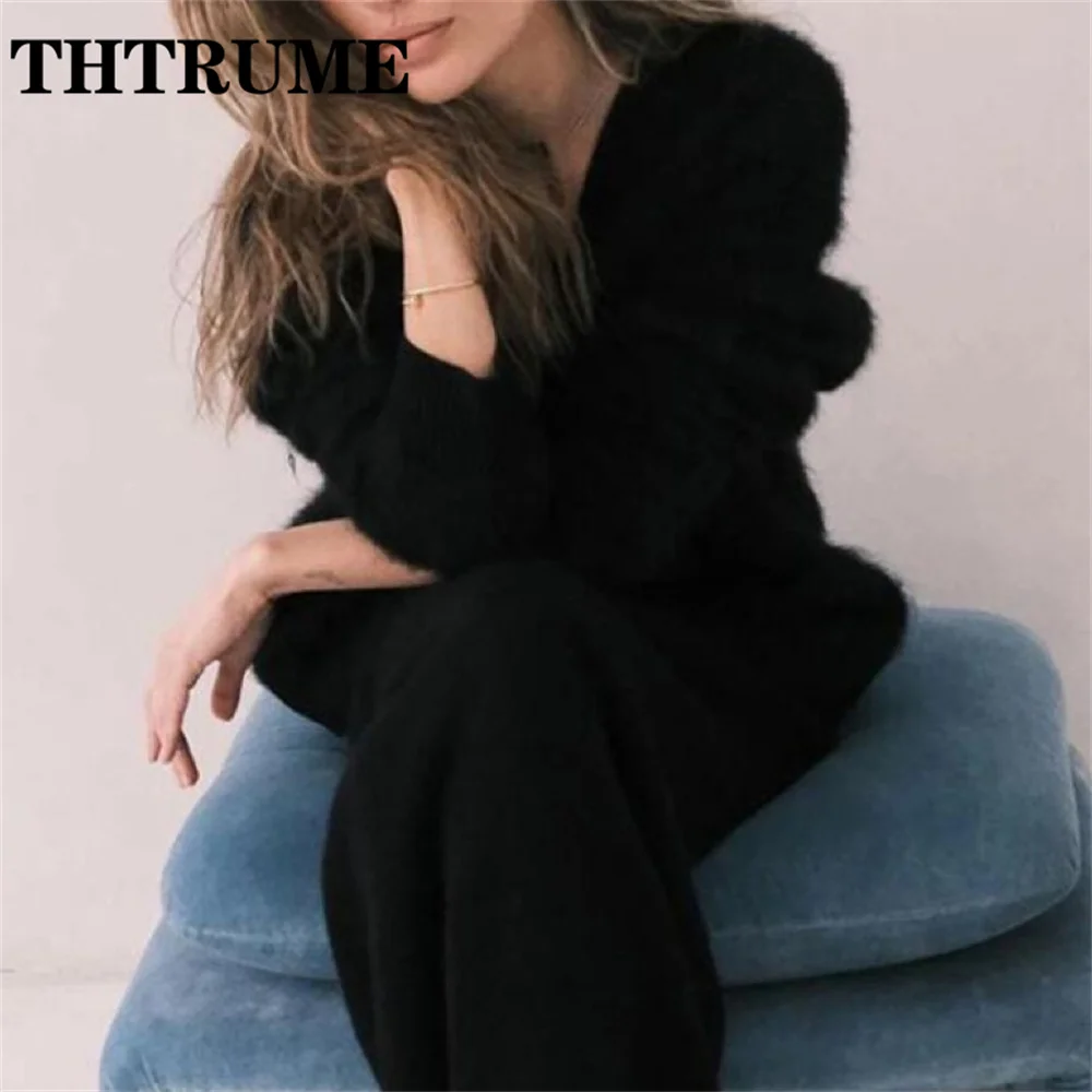 Elegant Single Breasted Sweaters Fashion Women Autumn Winter Long Sleeve Knit Jumpers Tops Casual Korean Office Lady Cardigans