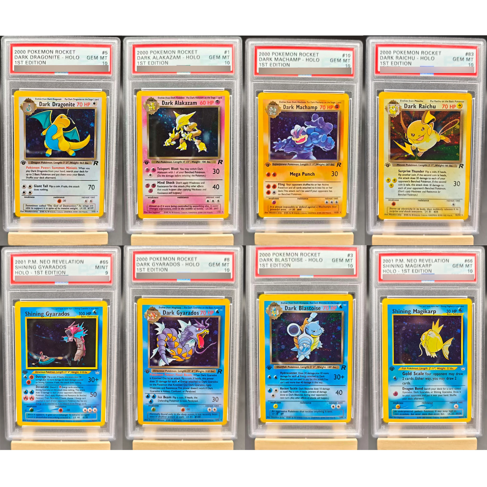 

PTCG 1St Magikarp Machamp Blastoise Raichu Gyarados English Rating Card Diy Copy Version Classic Anime Collection Card Toy