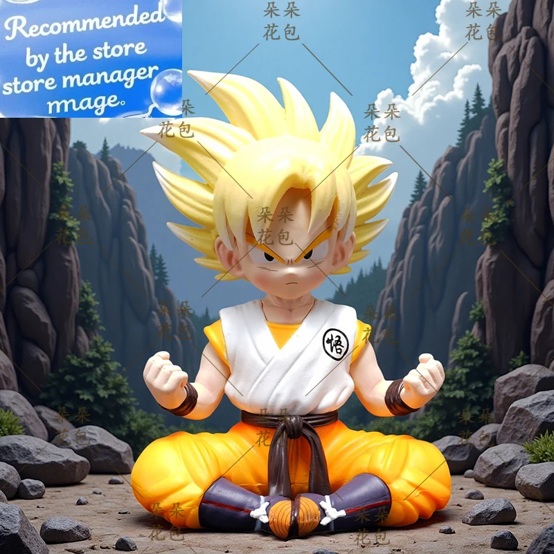 

2025 Новый 11 см Dragon Ball Seated Saiyan Goku 2d Настольный чехол Автомобильный орнамент Gk Фигурка Модная игрушка Аниме Модель Подарки на день рождения