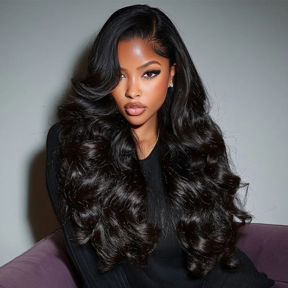 

42 40 Inch 13x4 13x6 HD Transparent Body Wave Lace Frontal Wigs For Women 250 Density Preplucked 5x5 Closure Lace Wig Human Hair