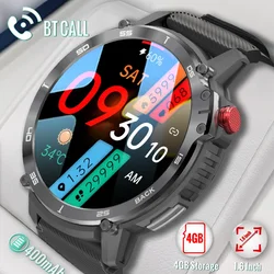 2023 neue Smartwatch Männer Bluetooth Call Sport uhren für Xiaomi Android iOS 4GB 1,6 ''Runde IP68 wasserdichte Smartwatch im Freien