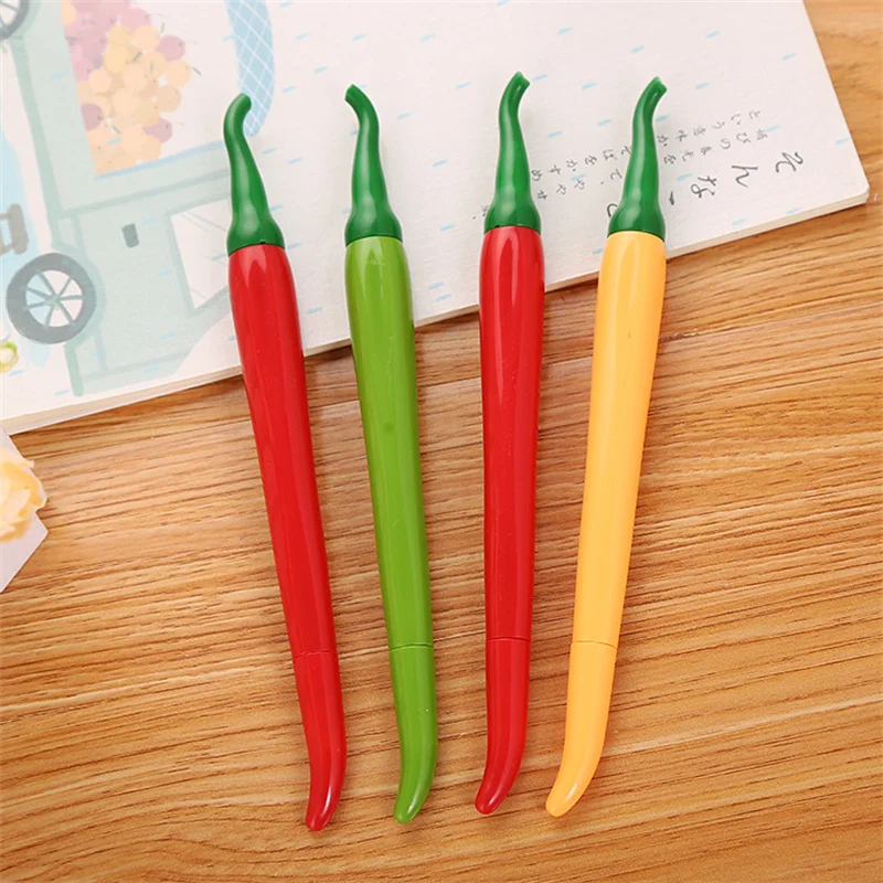 10pcs/set 0.5mm Creative Simulation Pepper Gel Pen Large Capacity Ink Office School Students Stationery Supplies Birhday Gifts