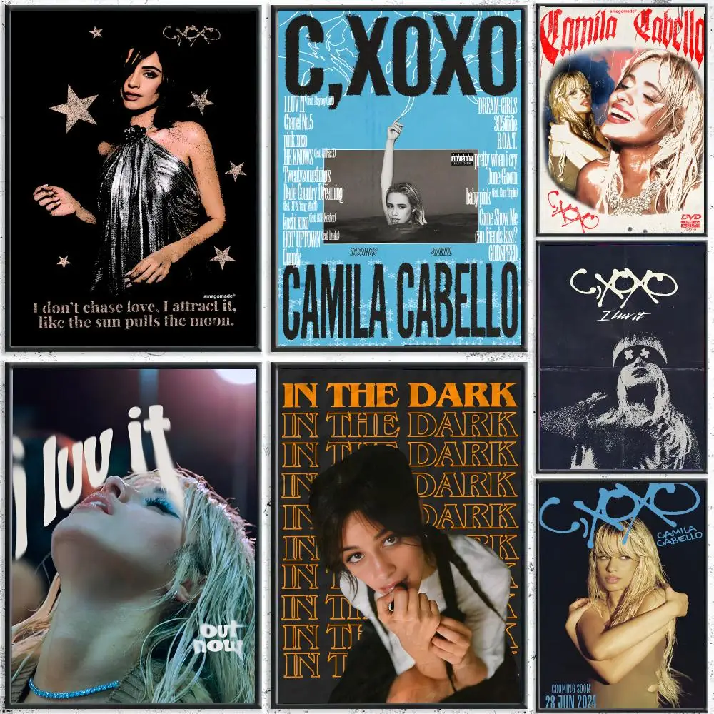Singer C-camila Cabello Poster Reteo Wall Art Aesthetic Room Decor Print Living Room Bedroom Home Decoration