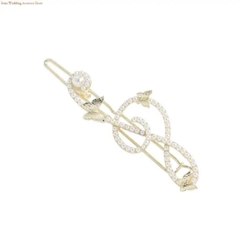 G92D Shining Hair Clip Music Note Bobby Pin Side Hair Pin for Women Girl Hair Shaping