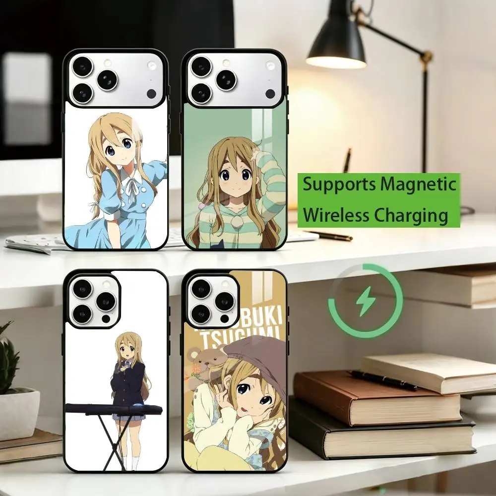 

Anime K-On! Kotobuki Tsumugi Phone Case For iPhone17,16,15,14,13,12,11 Plus,Pro Compatible with magnetic wireless charging