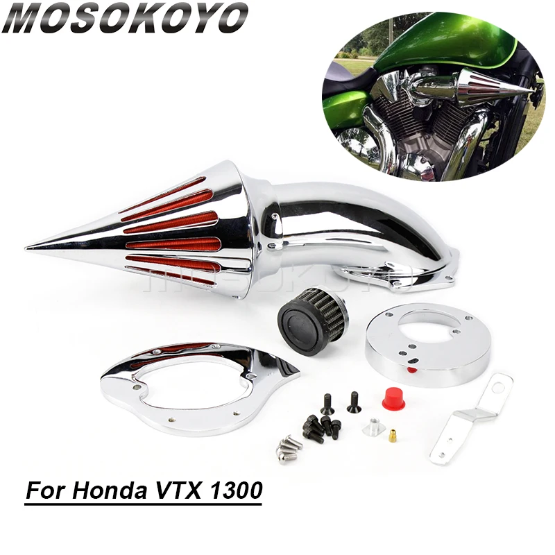 Spike Air Cleaner Intake Filter Kit for Honda VTX1300 VTX 1300 Chrome Aftermarket Motorcycle Parts Accessories Air Filters