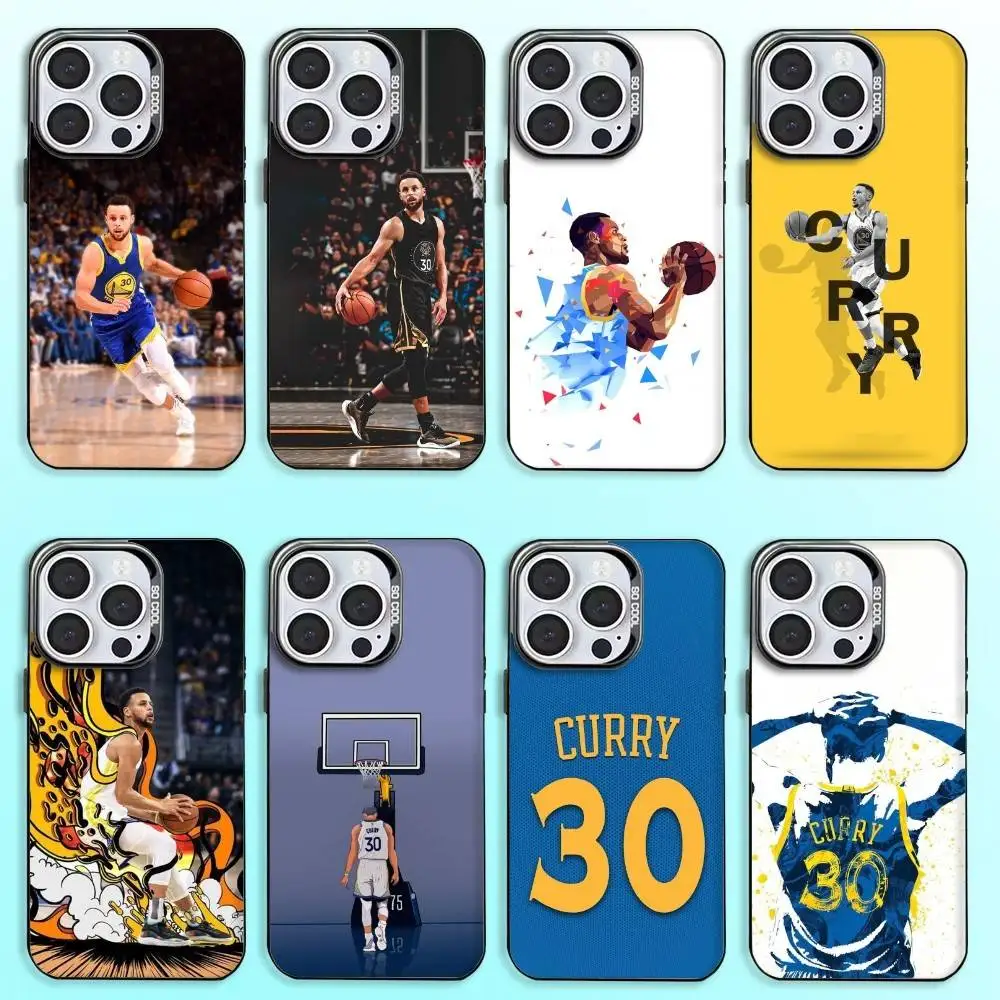 

S-Stephen C-Curry Phone Case For iPhone17,16,15,14,13,12,11 Plus,Pro Max Black Candy Matte Shockproof Cover