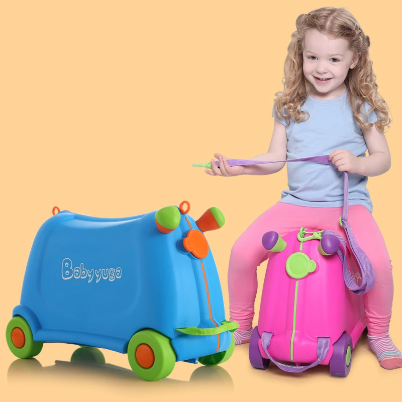 Kinderkoffer Kan Zitten Om Bagage Te Rijden Jongens En Meisjes Opbergdoos Baby Reistas Cabine Handbagage Koffer Kids Cadeaus