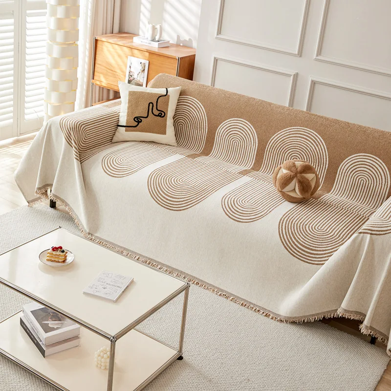 2026 New Soft Skin-Friendly Nordic Chenille Couch Cover Cat Scratch Resistant Sofa Slipcover Furniture Protection