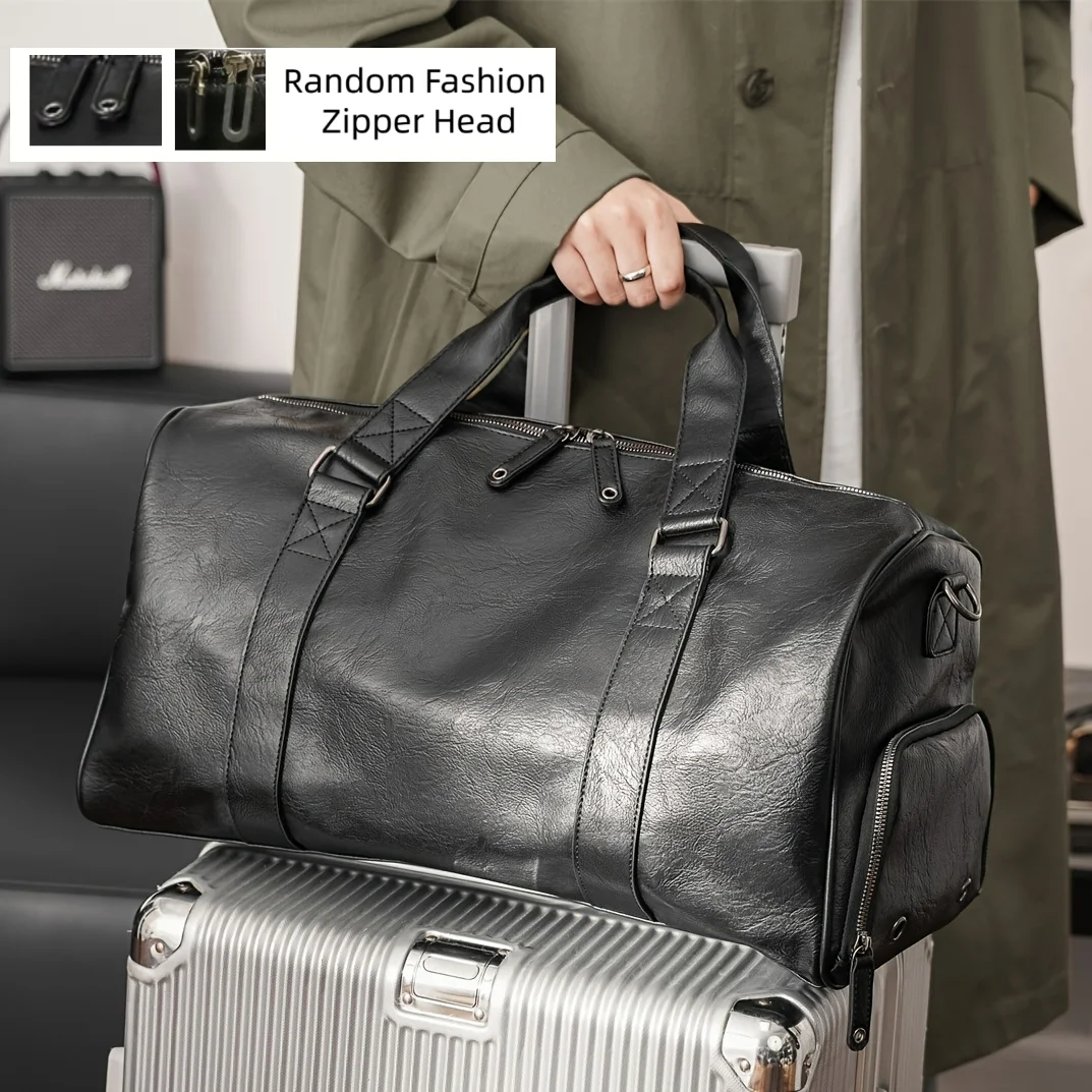 Nuova borsa da viaggio da uomo in PU di alta qualità borsa da viaggio di fascia alta di grande capacità con borsa per il fitness portatile per