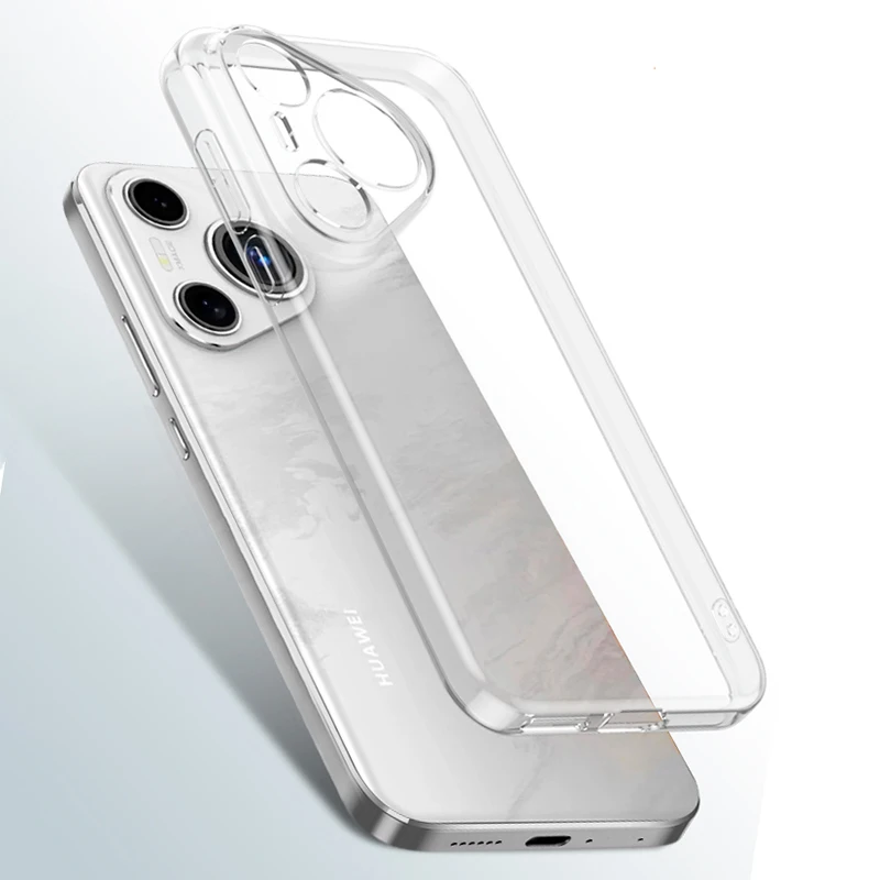 Ultra Thin Silicone Soft Case For Huawei Pura 70 P60 P50 Nova 12 12S 11 11i 10 9 SE Pro Plus Ultra Clear Transparent Back Cover