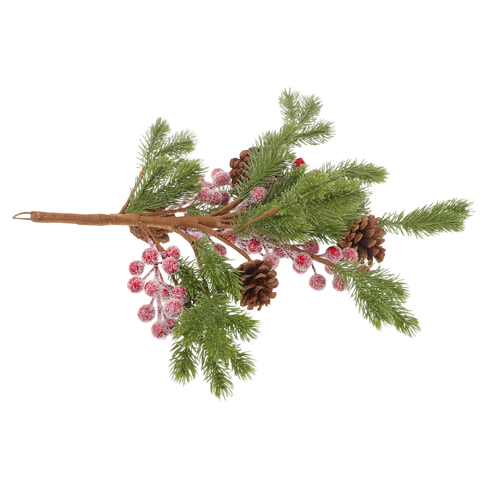 

Christmas Pine Branch Pendant Upside Down Artificial Pine Needle Swag Wall Hanging Decor For Indoor Outdoor Party Home