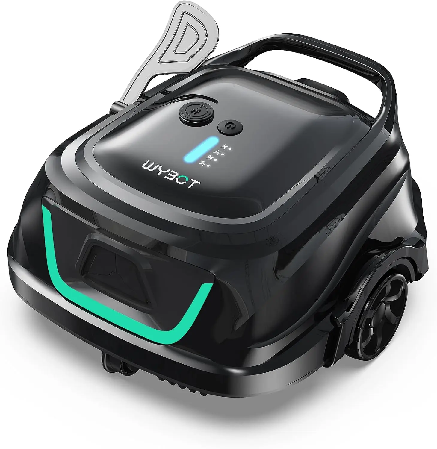 

Cordless Robotic Pool Vacuum Dual Layer Filtration 120 Min Runtime Efficient Debris Removal Auto Parking for Above Ground Flat P