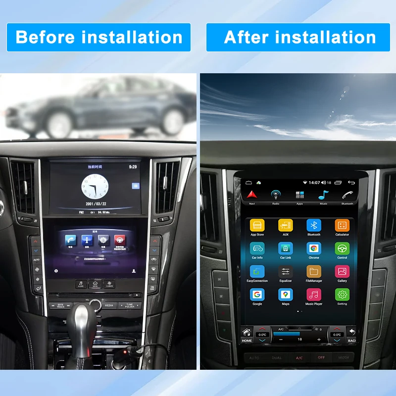 Q50 Q50L Q50S Q60 Q60S 2013 2015 2016 2017 2018 2019 Car Radio Multimedia Android Screen Carplay