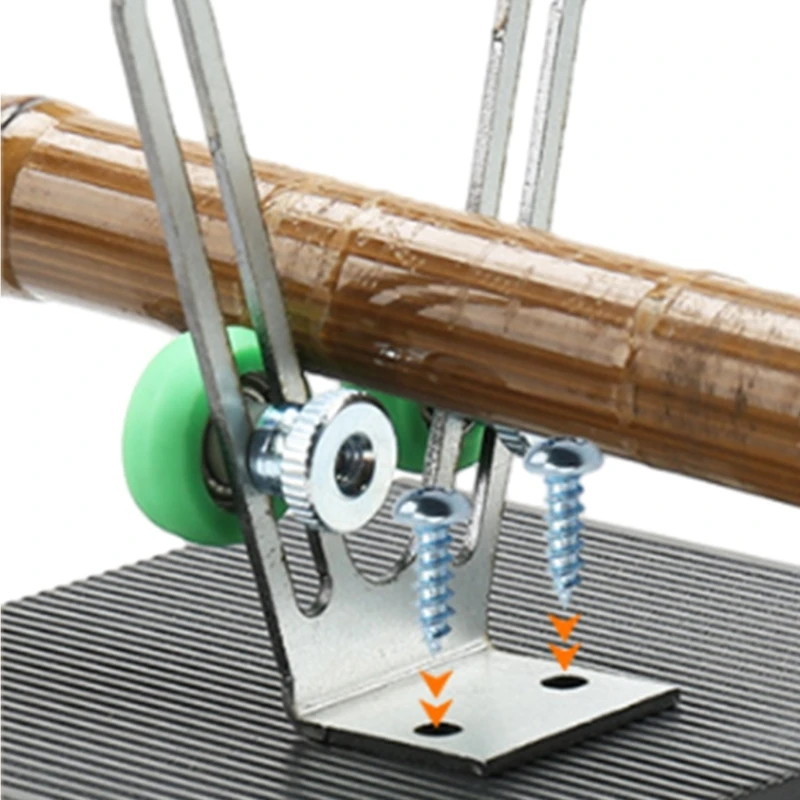 Fishing Rod Winding Machine Support Stand Adjustable Screws Fishing Rod Epoxy Applicator Holder Rod Repair Stand 24BD
