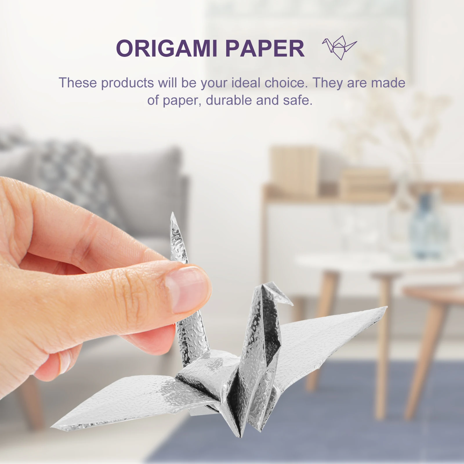 

100 Pcs Shiny Origami Paper Square Folding Note Decorative Craft Strips for German Stars Child