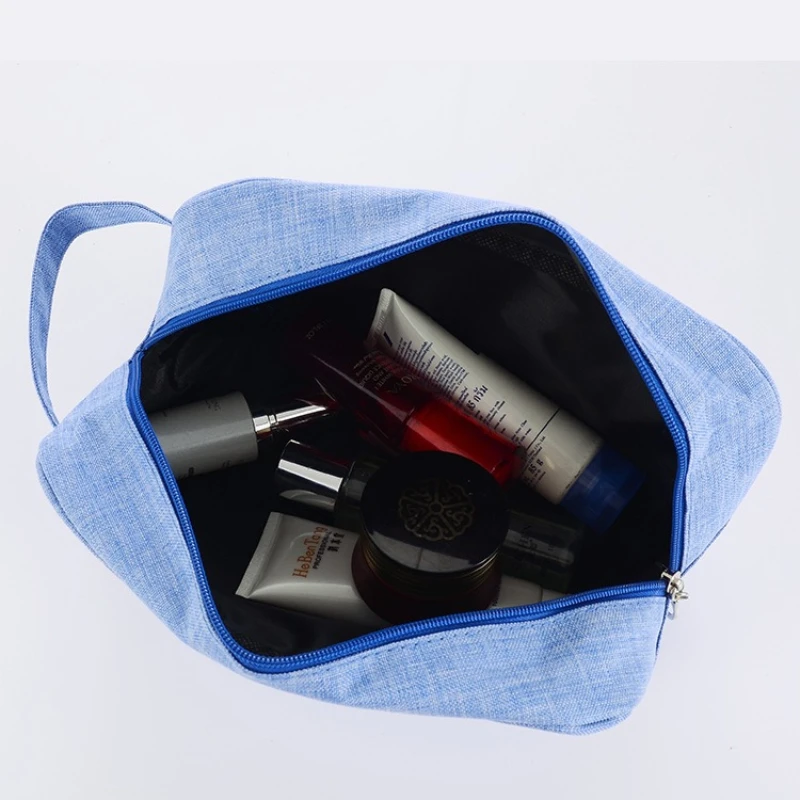 Men's Business Travel Washbag Waterproof Portable Storage Bag Dry Wet Separation Travel Makeup Bag Hand Withdrawal