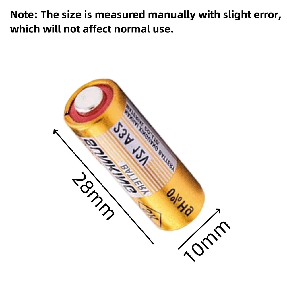 12V 23A 5PCS/1Card Dry Cell Alkaline Battery A23 23A 23GA A23S E23A MS21 V23GA GP23A LRV08 For car Alarm Remote Control Doorbell