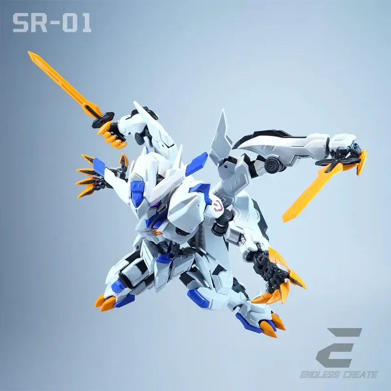 Endless Create Mgsd Barbatos Baal Sr-01 Byaki White Ghost Double Armor Assembly Model Kit Plastic Toy Hobbyists Can Collect Gift