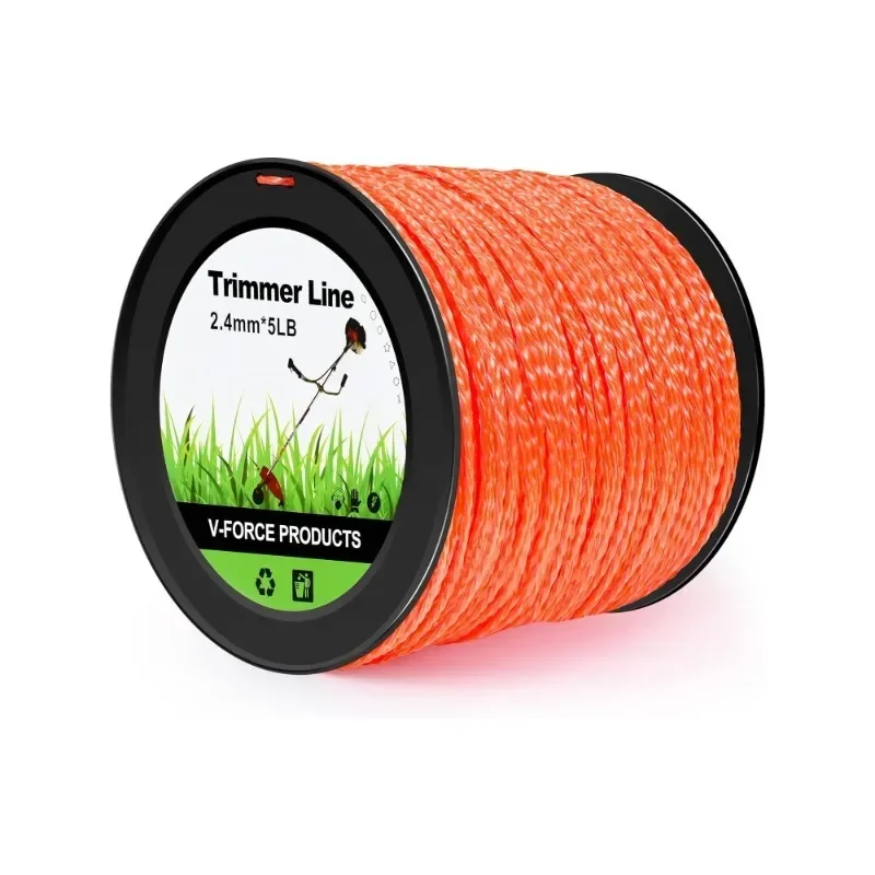 Weed Eater String Trimmer Line Replacement 095 String Trimmer Line of 2.4mmx100m Weed WackerString for Premium Twisted Trimmer