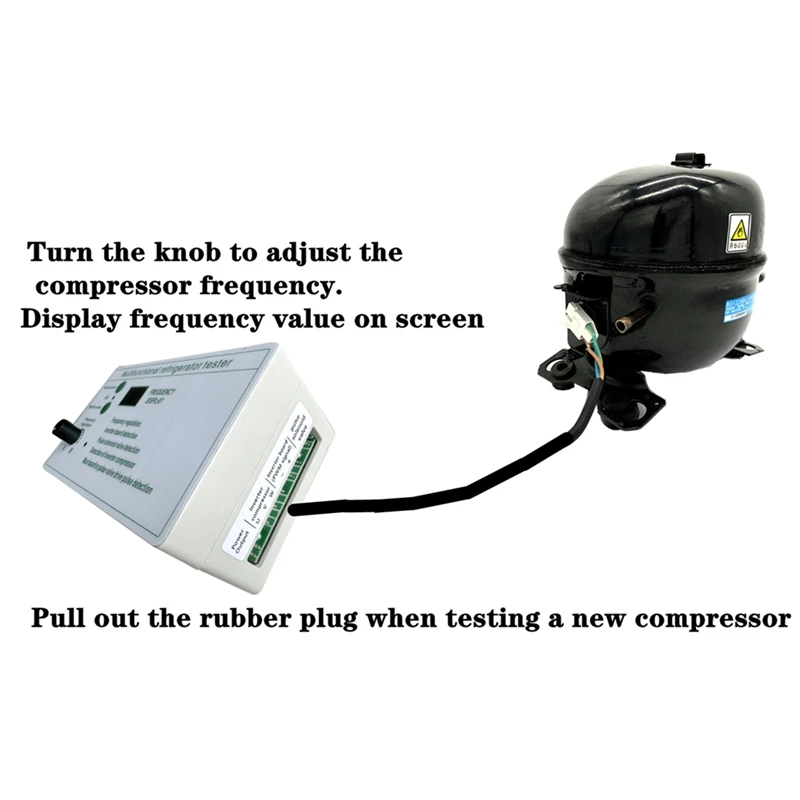 

Frequency Conversion Refrigerator Compressor Tester Tester Refrigerator Maintenance Tool US Plug