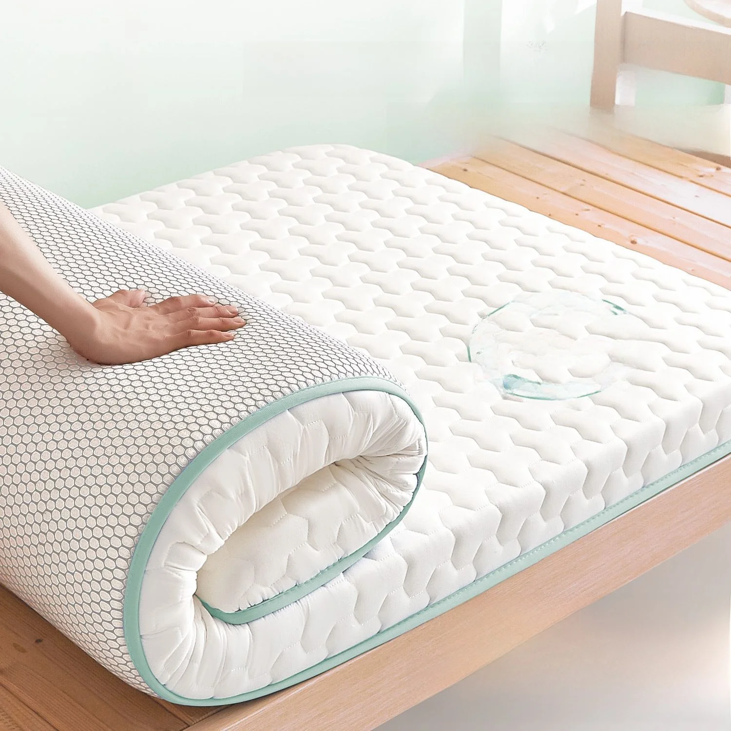 

Наматрасник из пены с эффектом памяти для студенческого общежития, мягкий, с подушечками, для домашнего использования в спальне, универсальный, на все сезоны