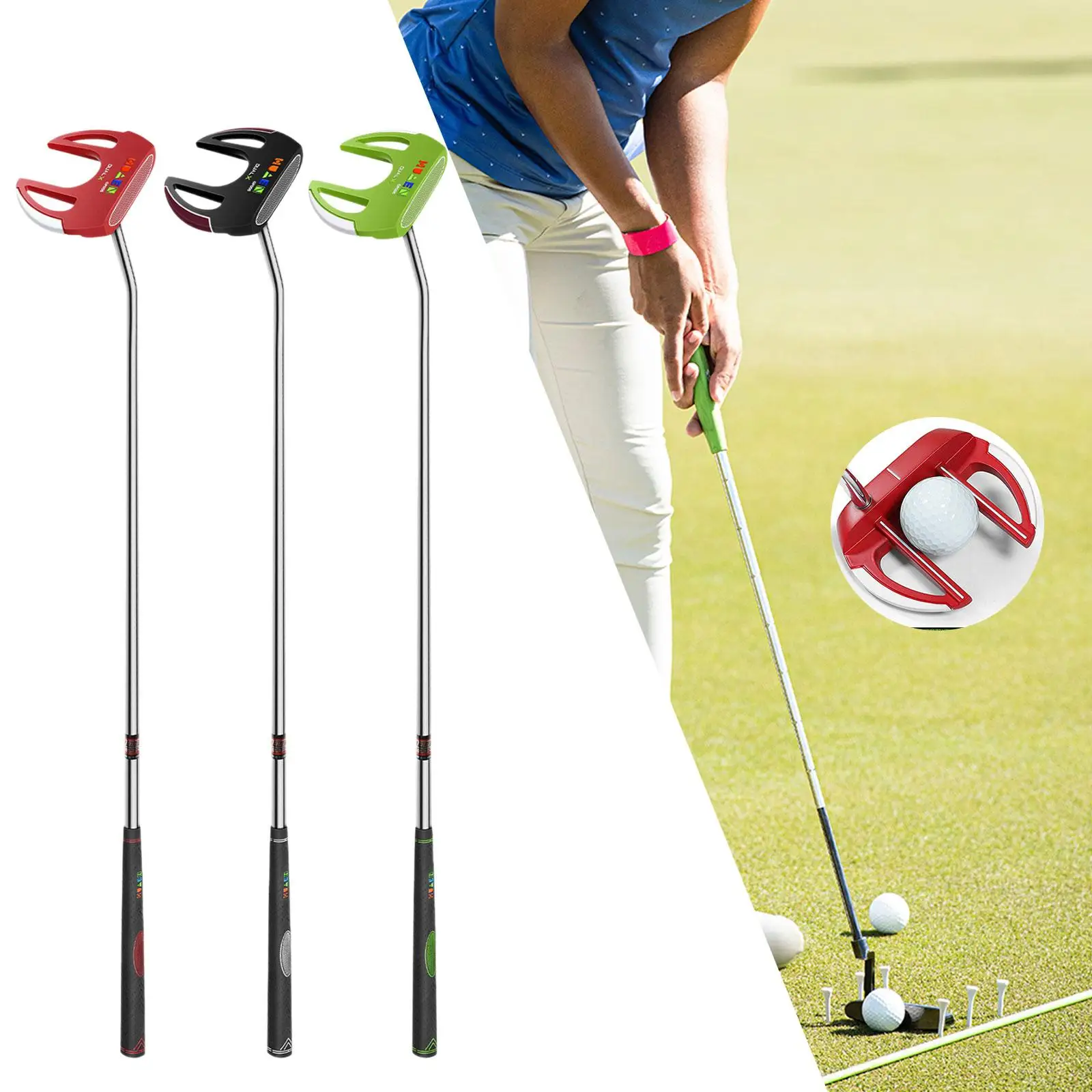 

Golf Putter Right Handed Golfers with Aiming Line with Headcover Golf Putting Practice Tool with Premium Grip Golf Putting Club