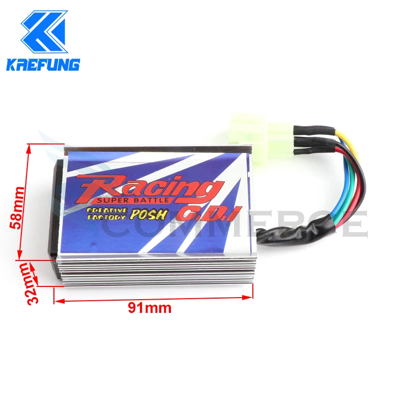 High Performance 12V 6 pin AC Ignition POSH CDI For 50cc 125cc 150cc 250cc 300cc GY6 Scooter Parts Racing 4T motorbike Parts