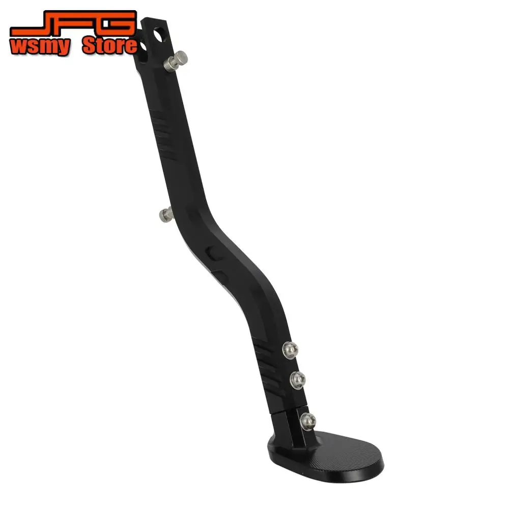 

CNC Foot Side Kick Stand Adjustable Foldable Support For Kawasaki KLR650 2009 2010 2011 2012 2013 2014 2015 2016 2017 2018 Parts