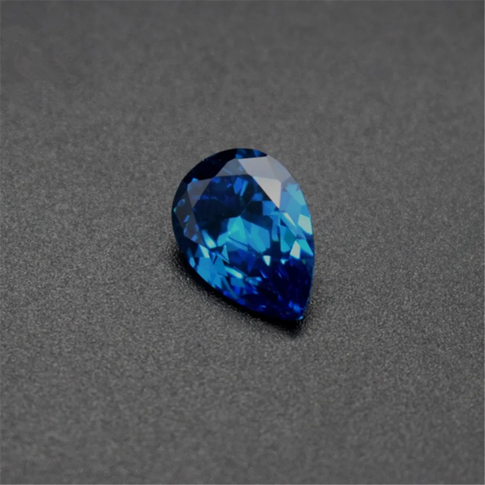 Joanlyn Light Blue Sapphire Pear Shaped Faceted Gemstone Teardrop Cut Sapphire Gem Multiple Sizes to Choose C87S