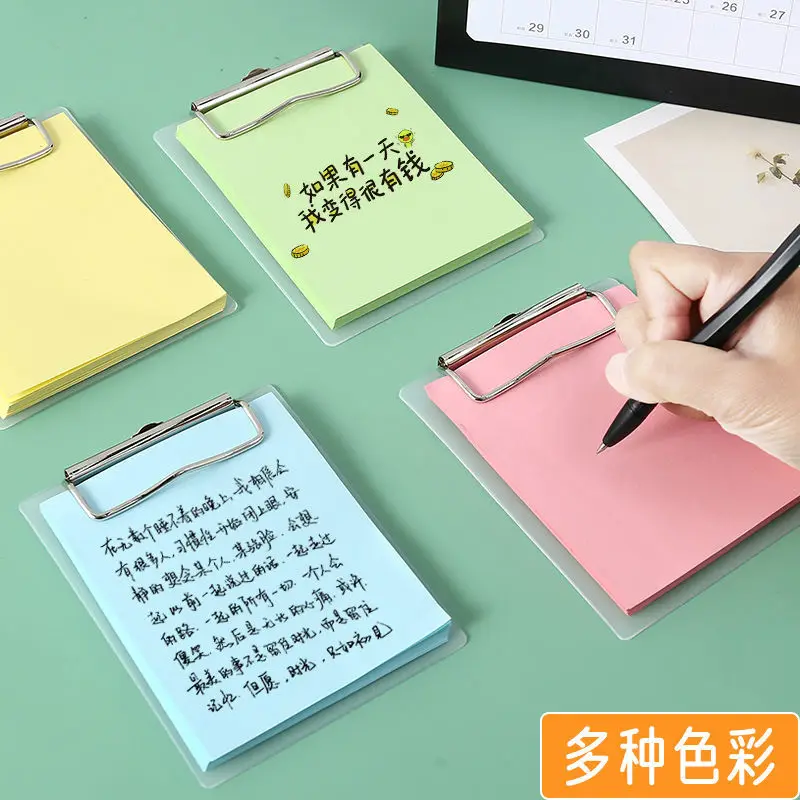 Office accessories stationery kawaii memo nurse with sticky note sticker memo notes with board clip grid memo pad