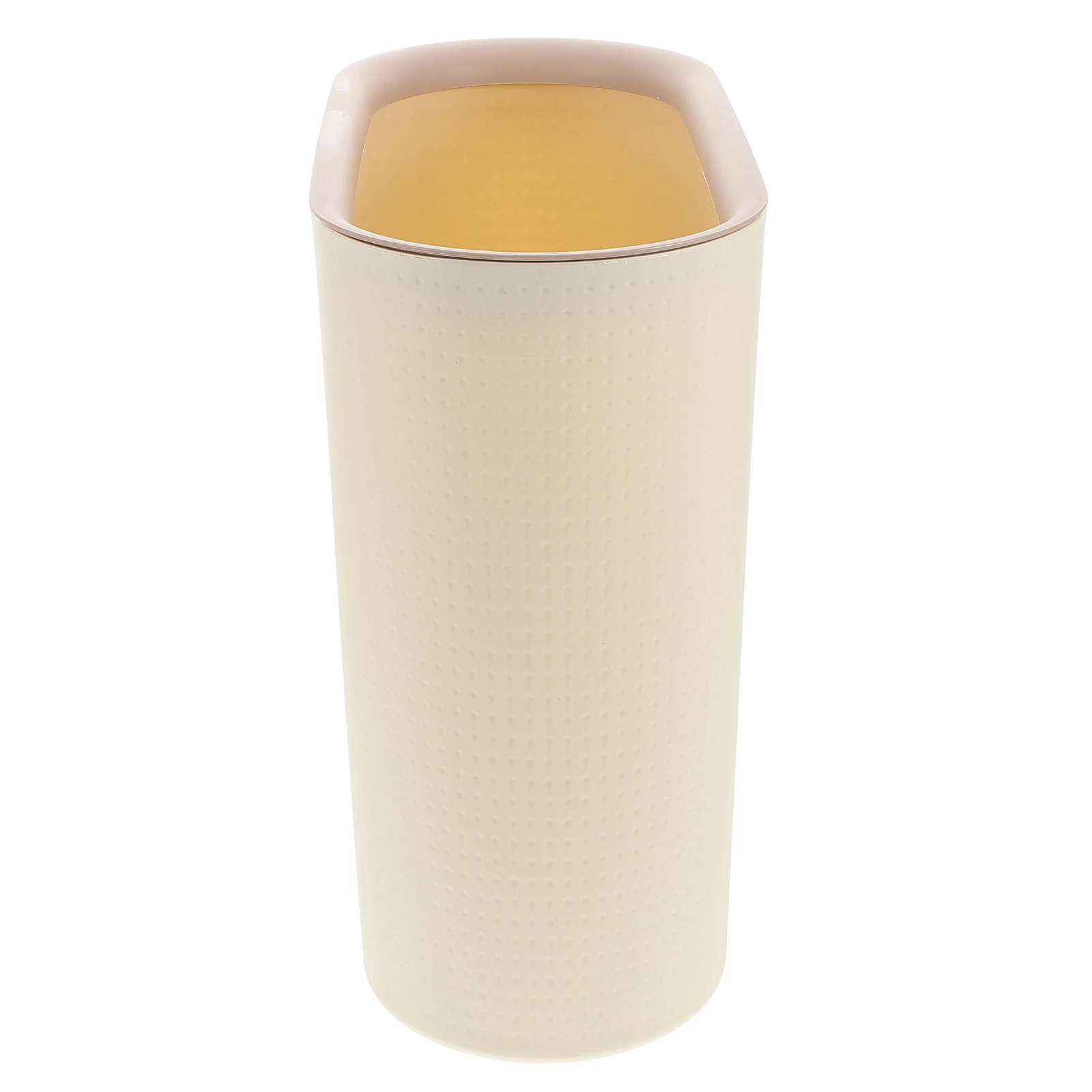 

Large Crevice Trash Can Modern Garbage Cans for Bathroom Bedroom Kitchen Living Room Home Beige Narrow Space Waste Basket