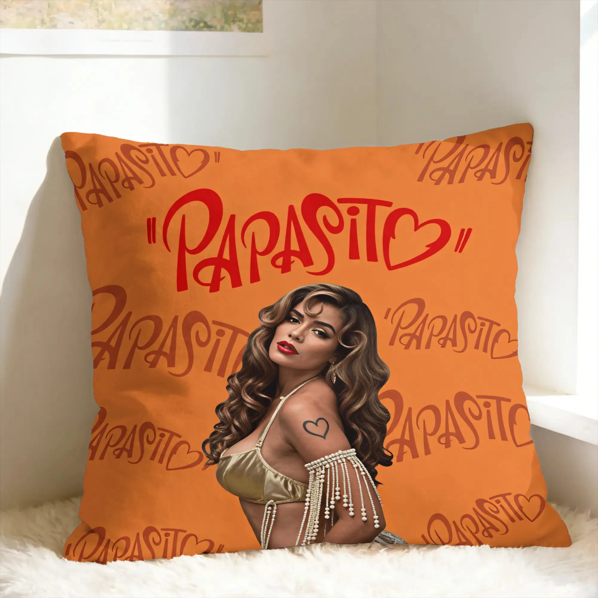 Karols G Tropicoqueta Tour 2026 Pillow Case  Retro Trendy Pillow Cover Comfy Pillowcases For Couch Sofa Bedroom