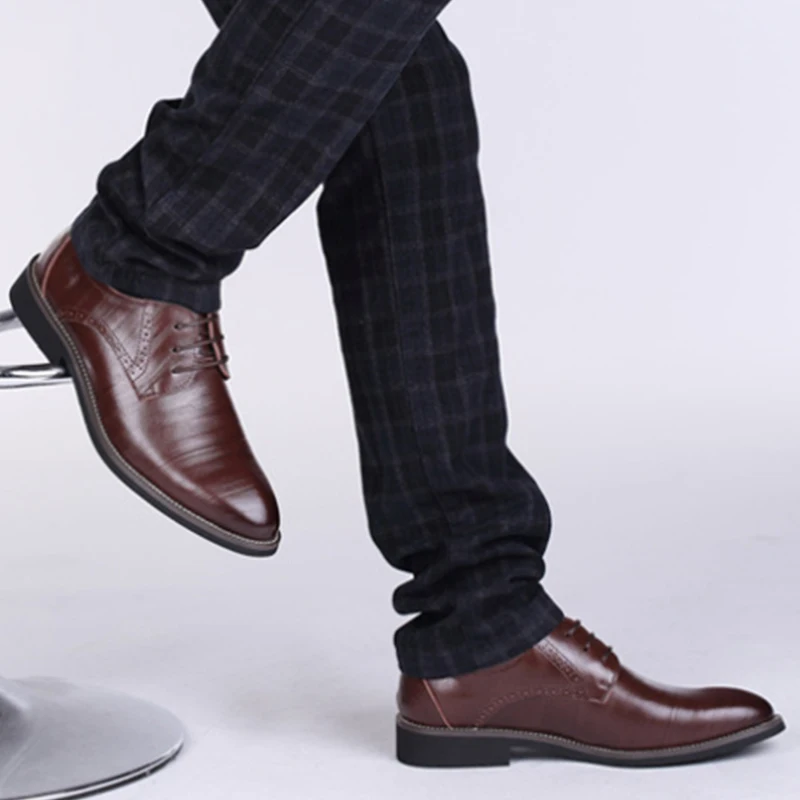 

Brown Woven Tassel Loafers Genuine Leather Slip On Formal Dress Shoes For Wedding Business Office Comfortable Fashion Footwear