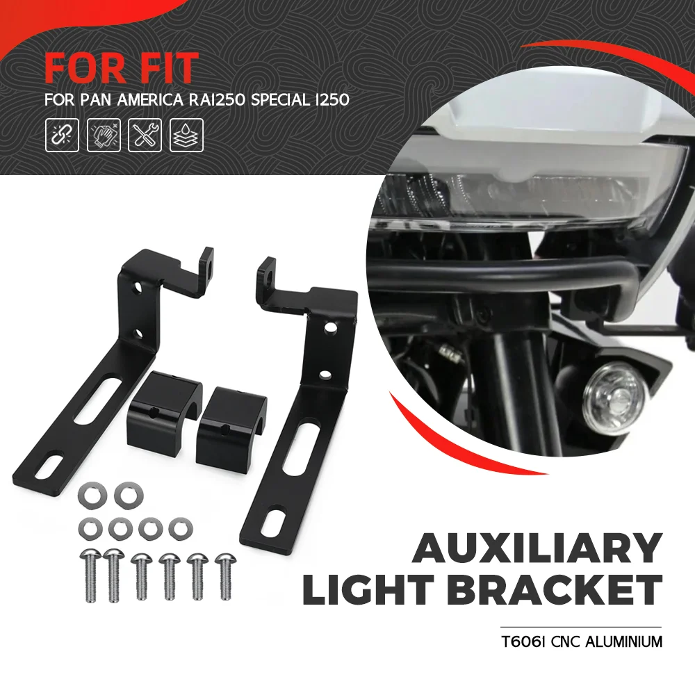 

Auxiliary Lights Bracket Fog Lights Bracket Kit Lower Driving Light Mount For Pan America 1250 S PA1250S RA1250S 2021 2022 2023